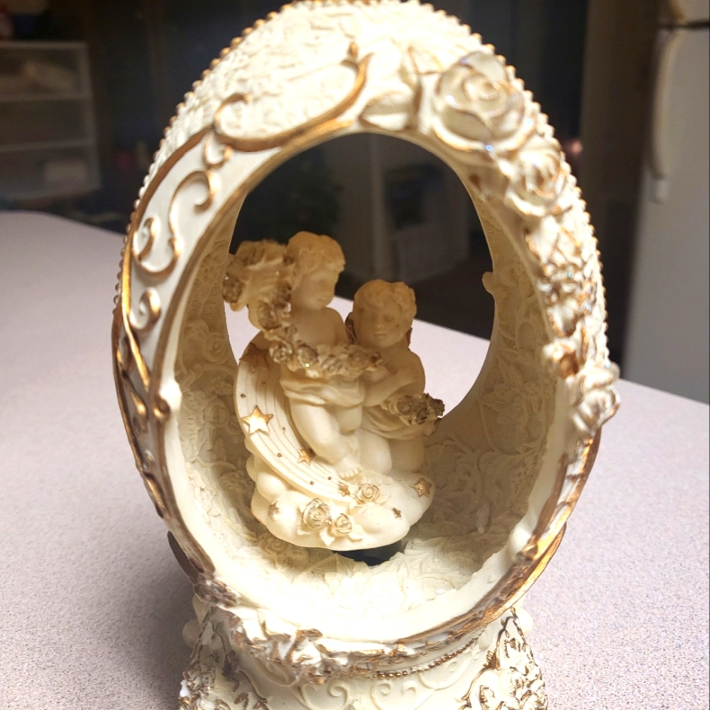 Egg shaped music sculpture